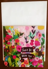 "Peace Be With You", (2) Birthday Greetings Cards, New With (2) Envelopes