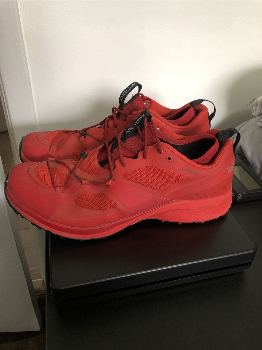 Arc teryx Norvan VT GTX Shoes Men s Size 9.5 Red Hiking Trail Shoes Gore tex