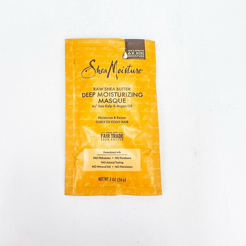 Shea Moisture Raw Shea Butter Deep Moisturizing Masque Lot of 8 Sea Kelp Argan - Picture 2 of 6