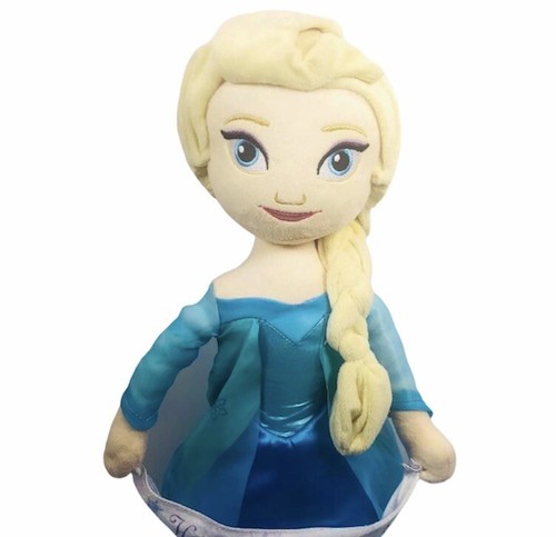 Disney Frozen Elsa Happy Birthday Banner Standing Doll Plush Stuffed 22” - Bild 3 von 9