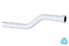 Flexible Waste Pipe Coupling Hose for 32mm Basin Sink Waste Pipe - 50cm Long