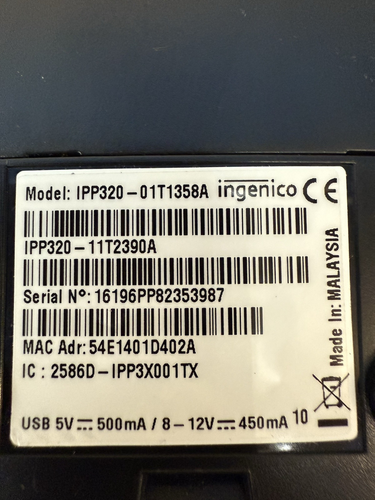 Lot Of 2 ingenico iPP320 Payment Terminal Card Reader (one used & one open box) - Picture 15 of 20