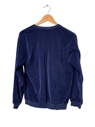 Vintage 80s Izod Lacoste Blue Velvet Long Sleeve Women’s Large - Picture 2 of 4