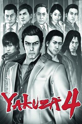 Yakuza 4 PS3 XBOX 360 Premium POSTER MADE IN USA - NVG234 | eBay