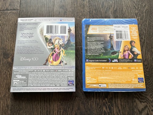 Tangled Multi-Screen Disney 100 Edition (Blu-ray + DVD + Digital Code) NEW - Bild 2 von 2