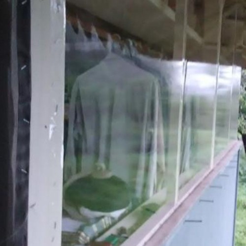 48 In. X 25 Ft. Crystal Clear Plastic Vinyl Sheeting Mil Roll Ft Weatherstrip - Picture 19 of 24