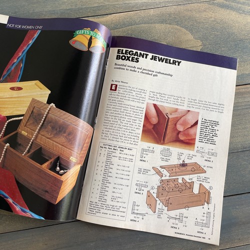 Vintage WORKBENCH Do It Yourself Magazine Dec 1989 - Holiday Gifts Yard Ornament - Picture 7 of 9