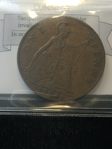 1935 G.B. Penny Coin Mart Graded**VF-30** KM# 838. - Picture 2 of 8