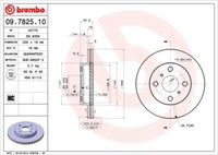 Brembo Bremsscheiben InnenbelüFtet Vorne Rechts Links FüR Toyota Yaris Echo