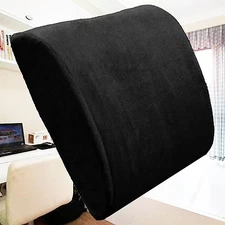 Memory Foam Cushion Lumbar Support Back Pain Relief Seat Therapy Travel Pillow