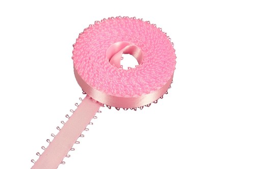 Roll-up 3/8" PICOT Feathered DOUBLE FACE SATIN POLYESTER Ribbon CHOOSE YARDS - Picture 20 of 39