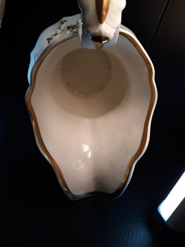 Huge Antique Ridgway Moulded Porcelain Pitcher Jug Salmon Ground English - Picture 7 of 10
