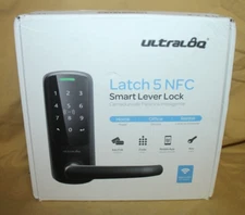 ULTRALOQ Latch 5 NFC Smart Door Lock w/ Built-in WiFi & NFC - BLACK