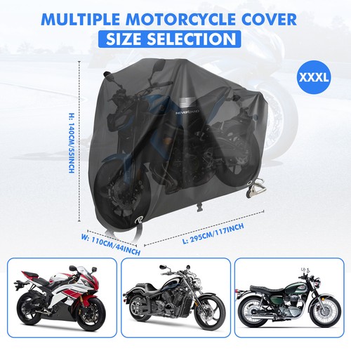 M-4XL Motorcycle Cover Bike Waterproof Outdoor Rain Dust Sun UV Scooter Protect - Bild 116 von 142