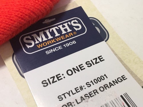 Smiths Workwear Laser Orange Pull On Knit Hat Hunting Outdoors Winter - Picture 7 of 7