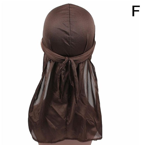 Herren Damen Bandana Doo Durag Lappen Kopfbedeckung Unisex Seide Piraten Kappe Headwrap Mütze - Bild 21 von 29