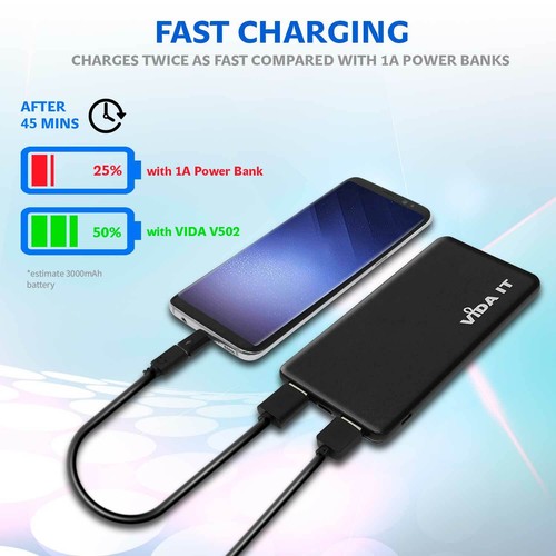5000mAh Chargeur de Batterie Portable de Poche pour Veste Gilet Chauffant USB - Photo 6/7