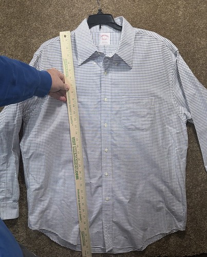 Brooks Brothers Herren große karierte Knopfleiste - 100% Baumwolle - Bild 6 von 7
