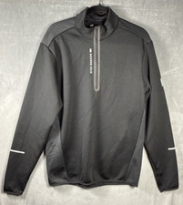 Second Skin Women  s Black Training 1/4 Zip Long Sleeve Pullover Sz LARGE