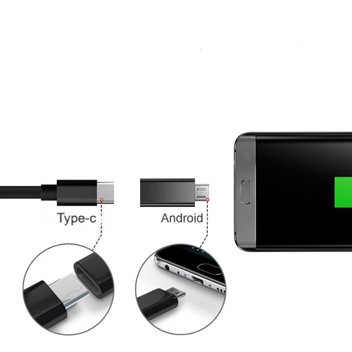 USB Type C Female to Micro USB Male Adapter Converter Micro Converter Adaptor CA - Zdjęcie 4 z 21