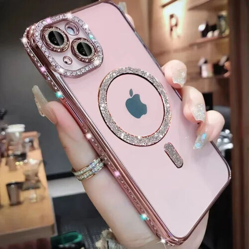 Case For iPhone 16 15 14 13 12 11 Pro max Shockproof Phone Cover Bling Crystal - Zdjęcie 5 z 16