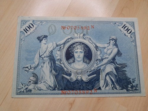100 Mark 1908 Banknote Kaiserreich Deutschland Germany - Bild 7 von 12