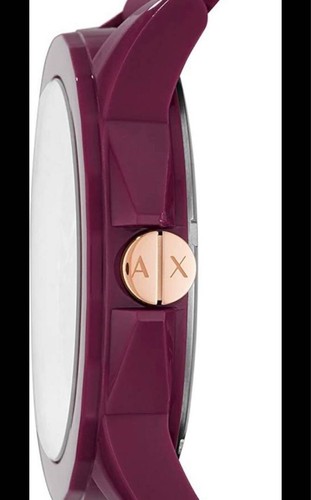 Armani Exchange Lady Banks AX4367 Analog Quartz Women Purple Watch Unused - Picture 15 of 24