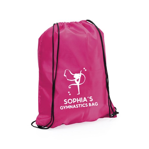 Borsa Ginnastica Personalizzata Bambino Cordino Zaino Bambino Nylon Scarpe da Danza Kit - Foto 20 di 46