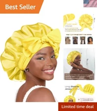 Luxurious Satin Bonnet & Waterproof Shower Cap Set for Stylish Women