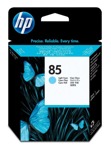 original HP C9423A 85 Cyan hell Druckkopf lightcyan MHD 2015