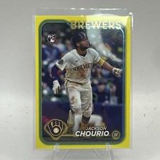 2024 Topps Update Jackson Chourio RC Yellow Brewers US240
