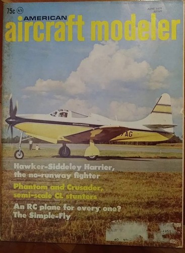 American Aircraft Modeler #08 pre-Model Aviation 1971 - 11 issues Jan-Dec ex Mar - Picture 5 of 11