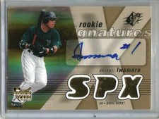 Akinori Iwamura 2007 SPX Autograph Rookie