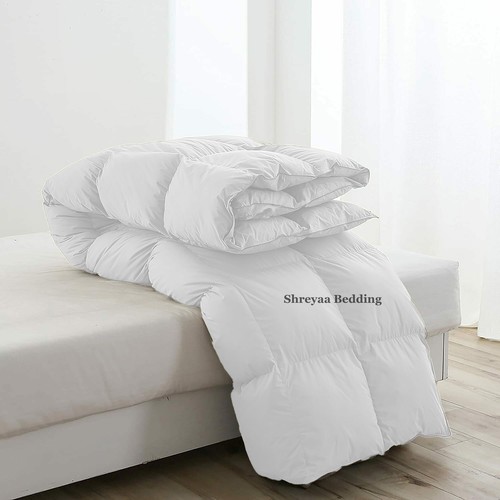 Piumino bianco comodo alternativo 200/300/400 GSM cotone egiziano - Foto 10 di 21