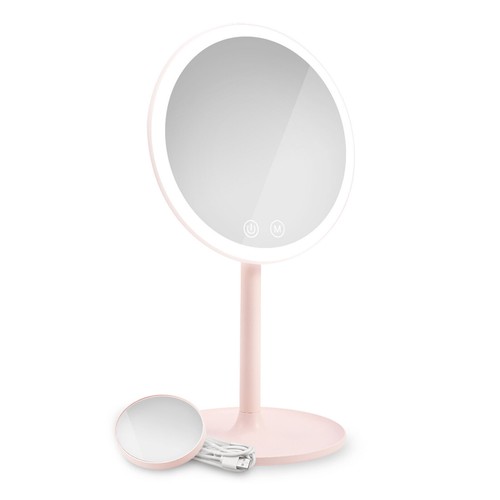 Schminkspiegel Mit LED-Leuchten Dimmbar 3-fache Vergrößerung Wiederaufladbar - Bild 23 von 33
