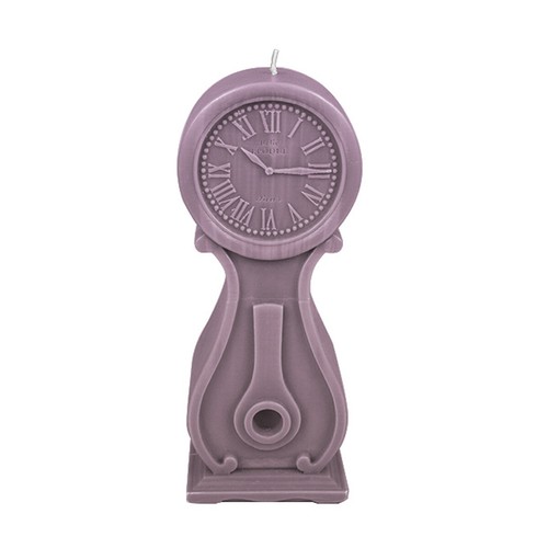 Designerkerze Kerze Geschenkidee Designkerze Dekokerze Deko Uhr lila 26cmx10cm - Bild 5 von 5
