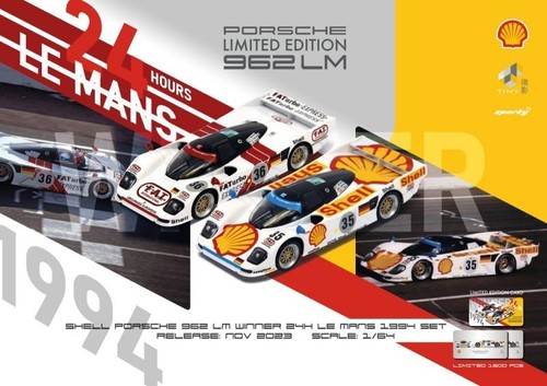 PORSCHE 962 LM - Juego de 2 coches - #35 y #36 - 1994 - Le Mans 24h - Sparky 1:64 - Imagen 5 de 6