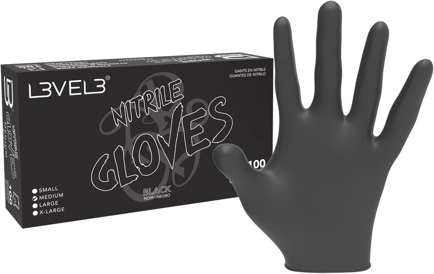 Heavy Duty Nitrile Gloves Latex Free Professional Grade Disposable Level 3 Protection