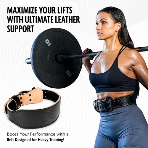 DMoose Weight lifting Belt Gym Belt for Workout Training Power Lifting - Picture 4 of 6