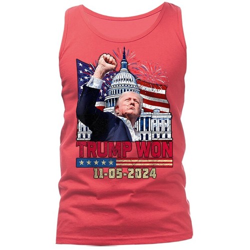 Camiseta sin mangas Donald Trump Rally 2024 campaña política Trump gana - Imagen 8 de 11