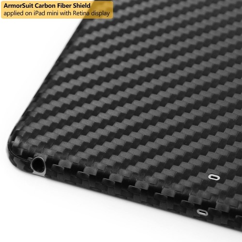 ArmorSuit Apple iPad Mini con protezione schermo Retina + fibra di carbonio nera USA - Foto 5 di 11