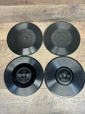 Assorted Edison Thick Records-Black Label,Lot Of 6,78rpm-see Pictures For Titles