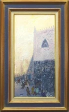 French  impressionism oil painting Michel Maly signed framed