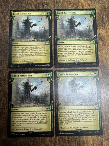 4x Entish Restoration Showcase Scrolls Lord of the Rings Pack Fresh - Picture 1 of 2