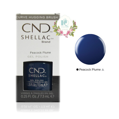 CND Shellac UV Gel Polish 0.25 oz NIB Peacock Plume