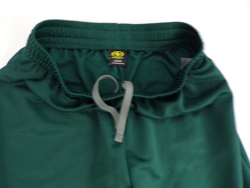 Athletic Works Activewear Shorts Mens Small Green Poly Stretch Waist 2 Pockets - Picture 6 of 7