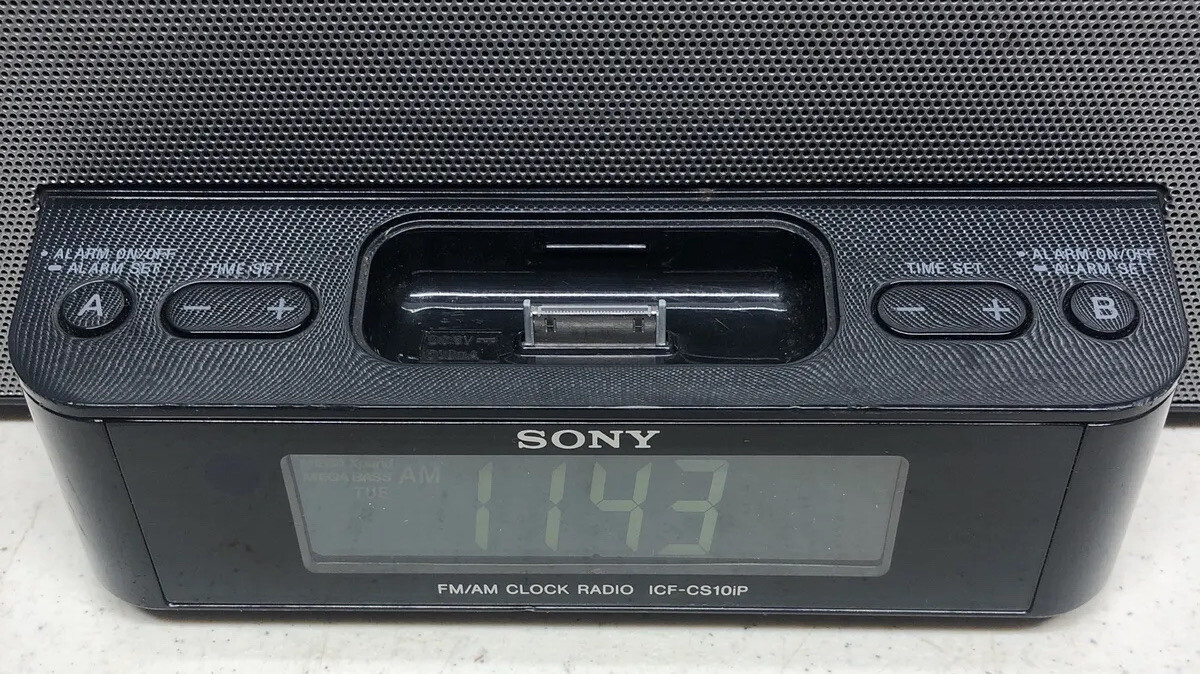 Sony ICFCS10iP Dream Machine FM/AM Clock Radio Speaker Dock eBay