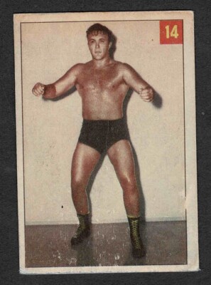 1954 Parkhurst Wrestling, #14, Nick Roberts, ''The Florida Flash'',  Bio Back, Ex