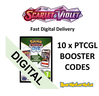 10x Scarlet & Violet Base Set Booster Codes for Pokemon TCG Live PTCGL
