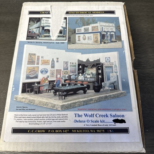 C. C. Crow O Scale Kit - The Wolf Creek Saloon - Deluxe Kit w/Interior Details! - Picture 1 of 8